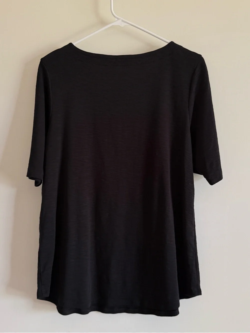 J. Jill Pima Cotton Slub Elbow-Sleeve Tee Like New